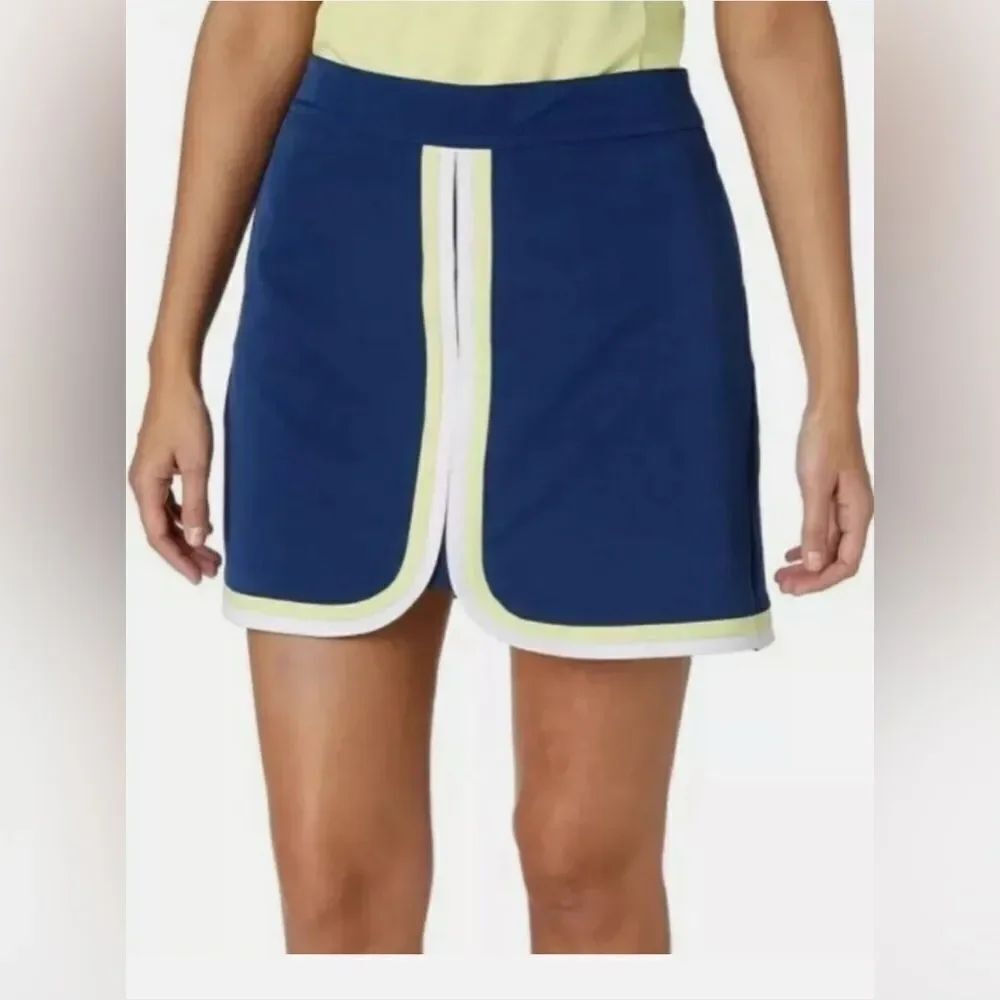 Lady Hagen Missy 8 Water Color Colorblock Skort in Navy Estate Athletic, Golf